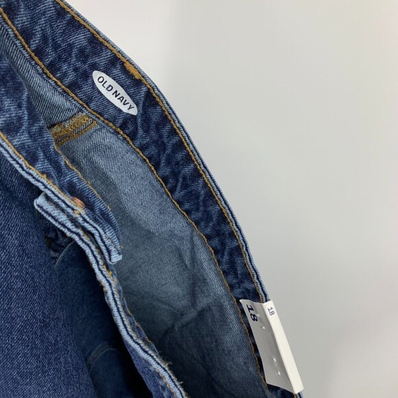 Old Navy Denim Skirt Button Front Midi Blue Jean High Waist NWT - Picture 12 of 13